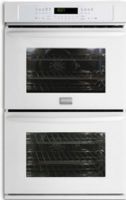 Frigidaire FGET2765KW Gallery Series 27" Double Electric Wall Oven, 3.5 Cu. Ft. Upper and Lower Oven Capacity, Dual Radiant  Upper and LowerOven Baking System, 6-Pass 3,400 Watts Upper Oven Broil Element, Vari-Broil  Upper and LowerOven Broiling System, 3rd Element Upper and Lower Oven Convection System, 2 Lower Oven Light, Extra Large Visualite Lower Oven Window, Electric Power Type, White Color (FGET-2765KW FGET 2765KW FGET2765-KW FGET2765 KW) 