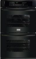 Frigidaire FGET3045KB Gallery Series Double Electric Wall Oven, 4.2 cu. ft. Upper Oven Capacity, Extra Large Upper Oven Window, 1 Upper Oven Light(s), 4.2 cu. ft. Upper Oven Capacity, Hidden Bake Cover Upper Oven Hidden Bake Element, Even Baking Technology Upper Oven Baking System, 8 Pass 3400W / Convection Element 350W Upper Oven Bake Element, Effortless Convection Upper Oven Convection Conversion, Black Color (FGET 3045KB FGET-3045KB FGET3045 KB FGET3045-KB) 