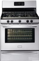 Frigidaire FGGF3042KF Gallery Series Freestanding Gas Range with 5 Sealed Burners, 17,000 BTU Front Right Burner, 9,500 BTU Front Left Burner, 5,000 BTU Rear Right Burner, 14,000 BTU Rear Left Burner, 9,500 BTU Center Oval Burner, 5.0 Cu. Ft. Capacity, 18,000 BTU Bake Element, Even Baking Technology System, 13,500 BTU Broil Element, Standard Light Type, Storage Lower Drawer Controls and Drawer Functionality (FGGF-3042KF FGGF 3042KF FGGF3042-KF FGGF3042 KF) 