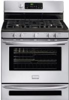 Frigidaire FGGF305MKF Gallery Series 30" Freestanding Natural Gas Range with 5 Sealed Burners, Deep Sump Surface Type, Continuous Grate Type, Cast Iron Grate Material, Black Matte Grate Color, 17,000 BTU Front Right Burner, 9,500 BTU Front Left Burner, 5,000 BTU Rear Right Burner, 15,000 BTU Rear Left Burner, Oval, 9,500 BTU Center Burner, 5.0 Cu. Ft. Oven Features Capacity, 18,000 BTU Oven Features Bake Element (FGGF 305MKF FGGF305M-KF FGGF305M KF FGGF-305MKF) 