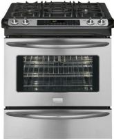 Frigidaire FGGS3065KF Gallery Series Gas Range with 4 Sealed Burners, 4.2 Cu. Ft. Oven Capacity, 1.4 Cu. Ft. Drawer Capacity, 11,500 BTU Even Broil, Auto Shut-Off, Quick Clean Options, Convection Conversion, Effortless Oven Rack, Low-Simmer Burner, Even Baking Technology, SpaceWise Half Rack, One-Touch Options, 120V / 60 Hz / 15 Amps Voltage Rating, 1.2 kW Connected Load (kW Rating) at 120 Volts, Stainless Steel Color (FGGS-3065KF FGGS 3065KF FGGS3065-KF FGGS3065 KF) 