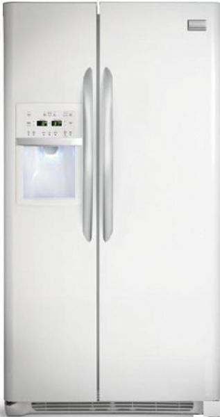 Frigidaire FGHC2379KP Gallery Premier Series Counter-Depth Side by Side Refrigerator, 22.6 Cu. Ft. Capacity, 14.1 Cu. Ft.Fresh-Food Capacity, 8.5 Cu. Ft. Freezer Capacity, Adjustable Front Rollers, 13 Dispenser Buttons, Color-Coordinated with Chimes SmoothTouch, Quick Freeze Supplemental Freeze, Quick Ice Supplemental Ice, 13 Dispenser Buttons, 2 Two-Liter Clear Adjustable Door Bins, Pearl White Color (FGHC-2379KP FGHC 2379KP FGHC2379-KP FGHC2379 KP) 
