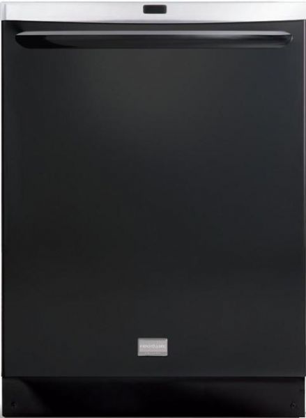 Frigidaire FGHD2471KB Gallery Series Fully Integrated Dishwasher, 7 Cycles, 5 Wash Levels, Express-Select Controls, Fully-Integrated with Digital Display Control Panel, GraniteGrey Interior, 1-24 Hours Delay Start, 2 Upper Rack - Cup Shelves, 2 Full Row Lower Rack - Fold-Down Tines, Energy Star, NSF Certified, DishSense Technology, Energy Saver, Quick Clean, Top Rack Only, AquaSurge Technology, Black Color (FGHD2471-KB FGHD2471 KB FGHD-2471KB FGHD 2471KB)