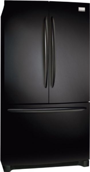 Frigidaire FGHG2344ME Gallery Series Counter-Depth French Door Refrigerator with 4 SpillSafe Glass Shelves, 22.6 Cu. Ft. Total Capacity, 15.7 Cu. Ft. Refrigerator Capacity, 6.9 Cu. Ft. Freezer Capacity, 1 Cool Zone Store-More Full-Width Drawer, 2 Clear Crisper Drawer, 2 Humidity Controls, 2 Half-Gallon / 2-Liter Clear Fixed Door Bins, 2 Two-Gallon Clear Adjustable Door Bins, Ebony Finish, UPC 012505699719 (FGHG2344ME FGHG-2344ME FGHG 2344ME FGHG2344-ME FGHG2344 ME)