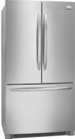 Frigidaire FGHG2344MF Gallery Series Counter-Depth French Door Refrigerator with 4 SpillSafe Glass Shelves, 22.6 Cu. Ft. Total Capacity, 15.7 Cu. Ft. Refrigerator Capacity, 6.9 Cu. Ft. Freezer Capacity, 1 Cool Zone Store-More Full-Width Drawer, 2 Clear Crisper Drawer, 2 Humidity Controls, 2 Half-Gallon / 2-Liter Clear Fixed Door Bins, 2 Two-Gallon Clear Adjustable Door Bins, Stainless Steel Finish, UPC 012505699726 (FGHG2344MF FGHG-2344MF FGHG 2344MF FGHG2344 MF FGHG2344-MF) 