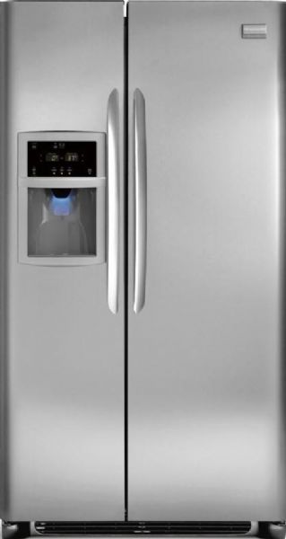 Frigidaire FGHS2344KF Gallery Series Side by Side Refrigerator with SpillSafe Glass Shelves, Total Capacity 22.6 Cu. Ft., Refrigerator Volume 14.22 Cu. Ft., Freezer Volume 8.33 Cu. Ft., Energy Saver Plus Technology, Quiet Pack, Express-Select Controls, Digital Electronic Temperature Controls, Tall, 7-Button Water and Ice Dispenser, Textured Cabinet, Sliding SpillSafe Glass Shelves, 2 Fixed SpillSafe Glass Shelves, Clear Deli-Drawer (FGHS-2344KF FGHS 2344KF FGHS2344-KF FGHS2344 KF)