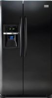Frigidaire FGHS2655KE Gallery Series Side by Side Refrigerator, 26.0 Cu. Ft. Capacity, 16.5 Cu. Ft. Fresh-Food Capacity, 9.5 Cu. Ft. Freezer Capacity, Adjustable Front Rollers, Tall Ultra Smooth Door Design, Hidden Door Hinge Covers, 9 Dispenser Buttons, 2 One-Gallon Clear Adjustable Door Bins, 2 Two-Liter Clear Fixed Door Bins, Clear Dairy Door Dairy Compartment, 3 SpillSafe Sliding Shelves, Tall SmoothTouch, Ebony Black Color (FGHS-2655KE FGHS 2655KE FGHS2655-KE FGHS2655 KE) 