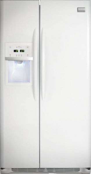 Frigidaire FGHS2655KP Gallery Series Side by Side Refrigerator, 26.0 Cu. Ft. Capacity, 16.5 Cu. Ft. Fresh-Food Capacity, 9.5 Cu. Ft. Freezer Capacity, Adjustable Front Rollers, Tall Ultra Smooth Door Design, Hidden Door Hinge Covers, 9 Dispenser Buttons, 2 One-Gallon Clear Adjustable Door Bins, 2 Two-Liter Clear Fixed Door Bins, Clear Dairy Door Dairy Compartment, 3 SpillSafe Sliding Shelves, Tall SmoothTouch, Pearl White Color (FGHS-2655KP FGHS 2655KP FGHS2655-KP FGHS2655 KP)