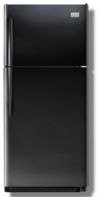 Frigidaire FGHT1834KB Gallery Series Top-Freezer Refrigerator with 3 SpillSafe Glass Shelves, 2 Humidity Control Crispers, Total Capacity 18.28 Cu. Ft., Refrigerator Volume 14.21 Cu. Ft., Freezer Volume 4.07 Cu. Ft., 2 Half-Width Fixed SpillSafe Glass Shelves, Full-Width Fixed SpillSafe Glass Shelf, Clear Deli-Drawer, 2 Clear Crispers with Adjustable Humidity Controls, 4 Adjustable Clear Gallon Door Bins, Fixed White Door Bin, Black Color (FGHT-1834KB FGHT 1834KB FGHT1834-KB FGHT1834 KB) 