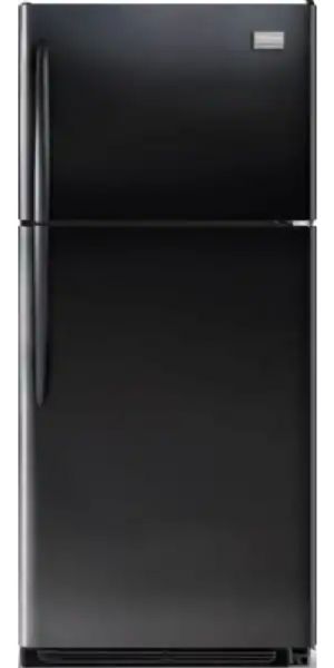 Frigidaire FGUI2149LE Gallery series Top Freezer Refrigerator, 20.60 Cu. Ft. Capacity, 15.35 Cu. Ft. Fresh Food Capacity, 5.25 Cu. Ft. Freezer Capacity, Adjustable Front Rollers, Short Door Door Design, UltraSoft Door Style, 17.3 Shelf Area, Single Knob Control Refrigerator Controls, Bright Lighting Design, 3 Clear and 1 Quick Find Adjustable Door Bins, Clear dairy door Dairy Compartment, Ebony Black Color (FGUI2149LE FGUI-2149LE FGUI 2149LE FGUI2149-LE FGUI2149 LE)