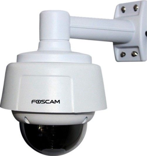 Foscam FI8620-W Wired Dome Zoom IP Camera, Lens: 3.8 to 38mm, F:2.4 Optics, 1/4