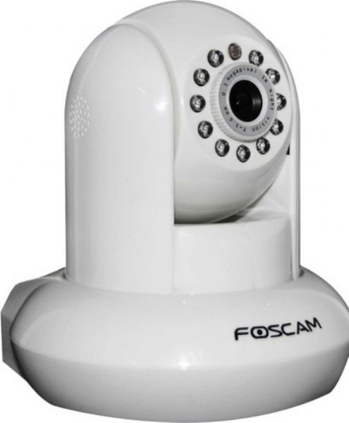 Foscam FI8910E-W Day/Night P/T Indoor PoE IP Camera, 1/4