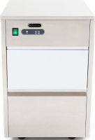 Whynter FIM-450HS Freestanding Ice Maker in Stainless Steel, Makes 44 lbs. of bullet-shaped ice cubes in 24 hours, Stores up to 7.7 lbs. of ice, Freestanding installation, Ice scoop, water hose and drain hose, Adjustable leveling legs, Easy-to-use; one switch operation, Fully automatic ice maker, Flush back design, UPC 850956003231 (FIM-450HS FIM 450HS FIM450HS) 