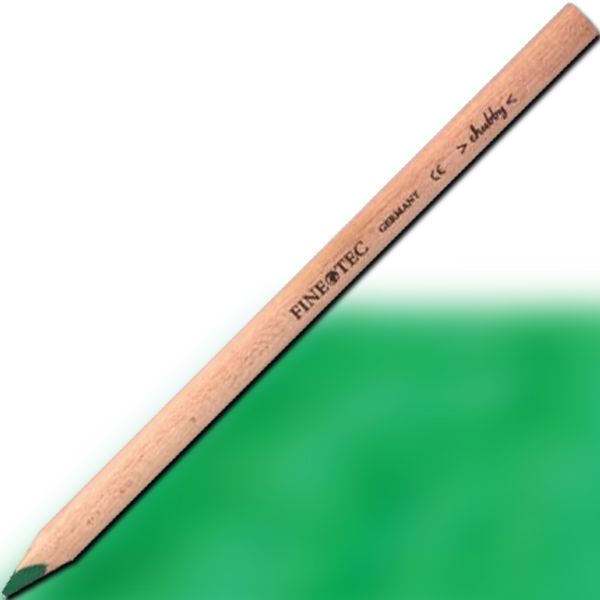 Finetec 567 Chubby, Colored Pencil, Pencil Green; Large, 6mm colored lead in a natural, uncoated wood casing; Rounded triangular shape for a comfortable grip; Creates fine strokes, as well as bold area coverage; CE certified, conforms to ASTM D-4236; Pencil Green; Dimensions 7.00