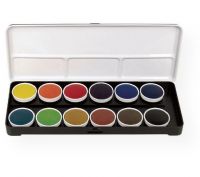 Finetec LT12 Watercolor Paint Transparent 12-Color Set; Imported from Germany, these watercolors are made from high quality artists pigments; Packaged in a durable metal and plastic box, with replaceble pans; Non-toxic; Colors vary; ; Shipping Weight 0.48 lb; Shipping Dimensions 9.00 x 3.5 x 0.75 in; EAN 4260111935288 (FINETECLT12 FINETEC-LT12 FINETEC/LT12 PAINTING WATERCOLOR) 