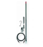 Firestik Model KW464A8A-B 4 foot, 400 Watt Single Mirror Mount CB Antenna Kit; 1 Fiberglass Antenna; 1 Mirror Mount with SO239 Connection; 18' Coax Cable with 2 PL259 Connectors; 1 Shock Spring; 1 Microphone Hanger; UPC 716414300031 (4 FOOT 400 WATT TRIM TO TUNE FIBERGLASS SINGLE MIRROR MOUNT CB ANTENNA KIT IN BLACK FIRESTIK-KW464A8A-B FIRESTIK KW464A8A-B FIREKW464A8AB) 