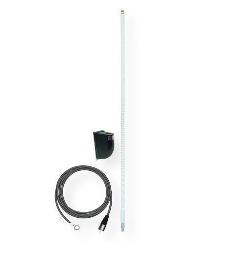 Firestik Model LG4M2-W Tuneable 4 Foot 100 Watt Side Mount CB Antenna Kit with 17' No-Ground Coaxial Cable in White; Designed to operate on fiberglass vehicles, boats, RV's, motorcycles; Kit comes with 4 foot no-ground tuneable tip antenna; UPC 716414360042 (TUNEABLE 4 FOOT 100 WATT SIDE MOUNT CB ANTENNA KIT 17' NO-GROUND COAXIAL CABLE IN WHITE FIRESTIK-LG4M2-W FIRESTIK LG4M2-W FIRESTIKLG4M2W FIRELG4M2W)