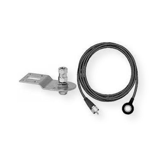 Firestik Model MK184R Stainless Steel Ram and Dakota Hood Mount with 18' Fire-Ring Coaxial Cable; Designed for mount on Dodge Ram and Dakota hood channels; Kit features a stainless steel mount; 3/8
