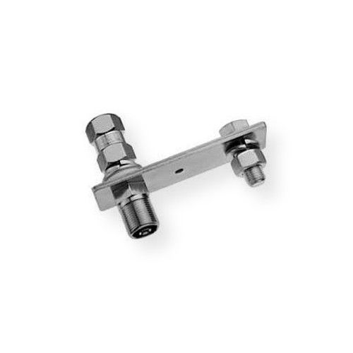 Firestik Model SS124A Universal Stainless Steel Flat Mount with K4A SO239 Stud; Stainless steel; K4 lug type; 1