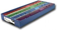Alvin FL01D Plastic 3-Ring Binder Rulers Display Assortment, 12"; Plastic binder notebook rulers are transparent, shatter-resistant classroom rulers in 4 colors; Fits in 3-ring binders; Pack of 48; Great for schools, bookstores, students; Dimensions 12.50" x 5" x 1.25"; Weight 3 lbs; UPC 088354807803 (ALVINFL01D ALVIN FL01D FL 01D FL01 D FL-01D FL01-D) 