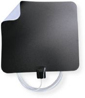 Winegard  FL5500S Indoor Amplified HDTV Antenna; Black and White; Up to 50-mile range; High definition dual-band VHF/UHF; Multidirectional; 18.5" mini coaxial cable attached to antenna for better quality; Clear Circuit Technology uses embedded 1dB ultralow noise digital amp for best antenna performance; Includes 3' USB power cable with 110V adapter and two 3M Command brand strips; UPC 615798402242; Dimensions 12.00" x 13.00" x 0.20” ; Shipping Dimensions 14.43" x 1.25" x 14.00"; Weight 0.90 lbs; 