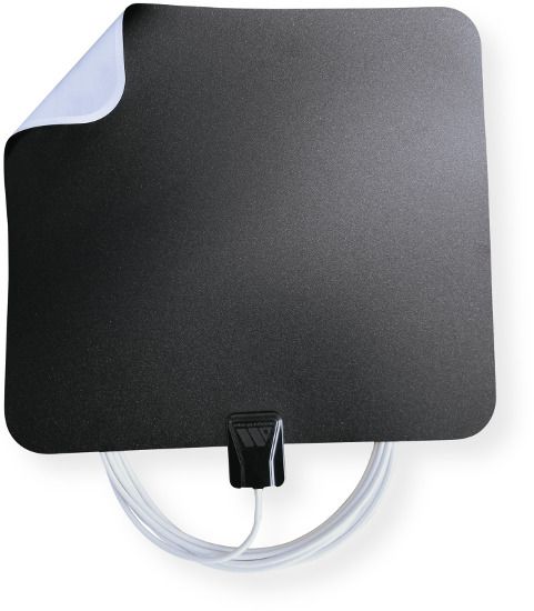 Winegard  FL5500S Indoor Amplified HDTV Antenna; Black and White; Up to 50-mile range; High definition dual-band VHF/UHF; Multidirectional; 18.5