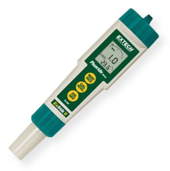 Extech FL700 ExStik II Waterproof Fluoride Meter; First Fluoride meter with built-in Automatic Temperature Compensation; Fastest response Fluoride meter (less than 1min); Easy use for Field or Laboratory fluoride testing; Small sample/TISAB volume required for testing (10mL); In compliance with EPA Method 340.2.( Potentiometric Ion Selective Electrode); UPC: 793950057001 (EXTECHFL700 EXTECH FL700 FLUORIDE METER)