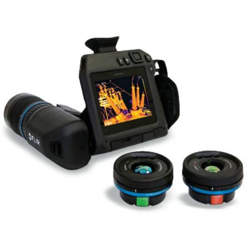 Flir 85203-0102 Model GF77-LR-HR Gas Thermal Imaging Camera with MSX and 25 degrees Low-Range (LR), 7 to 8.5 um, + 25 degrees High-Range (HR), 9.5 to 12 um + 6 degrees High-Range (HR), 9.5 to 12 um Lens; Gas-specific, spectral filtered lenses can be easily changed out in the field; Temperature and gas measurement features can be used simultaneously; UPC: 845188023218 (FLIR852030102 FLIR 85203-0102 FLIRGF77LRHR FLIR GF77-LR-HR) 