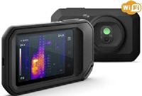 FLIR 89401-0202 Model C5 Compact Professional Thermal Camera with MSX and WiFi, 160x120 Pixels IR Sensor, 3.5 in. Integrated Touchscreen Display, 5-megapixel Visual Camera, 9Hz Image Frequency, Thermal sensitivity/NETD Less than 70 mK, 54x42 degrees Field of View, 8–14 um Spectral Range, Designed to Withstand a 6.6 ft Drop, UPC 845188021832 (894010202 89401 0202 FLIRC5 FLIR-C5) 