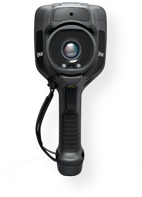 Flir FLIR E53-24 Series EXX Advanced Thermal Camera 240 x 180 with Multi Spectral Dynamic Imaging 24 Degree Lens; Black enclosure; High resolution infrared detectors, up to 464 x 348 for crisp, detailed images; Wide temperature ranges with optional calibrations up to 1500C (2732F); UPC 845188016630 (FLIRE5324 FLIRE53-24 FLIR-E5324 E5324 FLIRE-5324 E53-24)