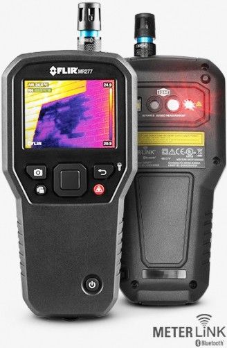 FLIR MR277 Building Inspection System with Moisture Psychrometer and MSX IR Camera, 2.8 in. Color TFT Graphical Display, 160 x 120 Pixels Thermal Image Resolution, 9 Hz Frequency, Spectral Response 8 to 14 um, Field of View 55 x 43 degrees , Sensitivity less than 70 mK, Object Temperature Range 32 to 212 degrees fahrenheit, 0.1 Measurement Resolution, UPC 793953074771 (MR-277 MR 277)