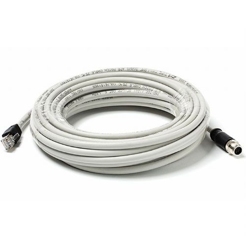 FLIR T911855ACC Ethernet Cable M12 to RJ45 for A400, A700 and GF77a Units, 32.8 ft; M12 to RJ45, X-coded ethernet cable; M12 to RJ45 connector type; Light grey finish; 32.8 ft length; For use with A400, A700 and GF77a Units; Dimensions: 5 x 5 x 5 inches; Weight: 5 pounds; UPC: 845188021740 (FLIRT911855ACC FLIRT T911855ACC CABLE ETHERNET) 