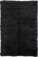 Linon FLK-NFB28 New Flokati Rectangle Area Rug, Black; Hand Woven in Greece of 100% New Zealand Wool the Original Flokati area rugs are a masterpiece for any home; Combining unique colorations with a truly unique construction, these pieces are a must have in any home looking for style, design and a classic piece of floor art; Size 2.4' x 8.6'; UPC 753793821894 (FLKNFB28 FLK NFB28 FLK-NFB-28) 