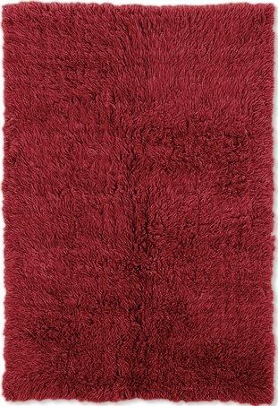 Linon FLK-NFRR16 New Flokati Rectangle Area Rug, Red; Hand Woven in Greece of 100% New Zealand Wool the Original Flokati area rugs are a masterpiece for any home; Combining unique colorations with a truly unique construction, these pieces are a must have in any home looking for style, design and a classic piece of floor art; Size 10' x 16'; UPC 753793822006 (FLKNFRR16 FLK NFRR16 FLK-NFRR-16)