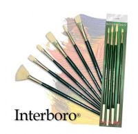 Dynasty FM10580 Interboro Bristle Oil & Acrylic Brush Flat 8; Excellent for heavy bodied oils and acrylics; Made with the finest pure white Chungking bristles, interlocking construction and long natural flag to move heavy bodied products flawlessly; Long nickel-plated seamless ferrules are double crimped to ensure adhesion; UPC 018376062423 (DYNASTYFM10580 DYNASTY-FM10580 INTERBORO-FM10580 ARTWORK) 