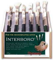 Dynasty FM10620D Interboro, Bristle Oil And Acrylic Brush 1500A Display Assortment; Excellent for heavy bodied oils and acrylics; Made with the finest pure white Chungking bristles, interlocking construction and long natural flag to move heavy bodied products flawlessly; Long nickel-plated seamless ferrules are double crimped to ensure adhesion; UPC 018376106202 (DYNASTYFM10620D DYNASTY FM10620D FM 10620D FM10620 D 10620 DYNASTY-FM10620D FM-10620D FM10620-D) 