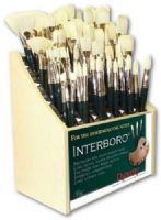Dynasty FM10621D Interboro, Bristle Oil And Acrylic Brush 1500B Display Assortment; Excellent for heavy bodied oils and acrylics; Made with the finest pure white Chungking bristles, interlocking construction and long natural flag to move heavy bodied products flawlessly; Long nickel-plated seamless ferrules are double crimped to ensure adhesion; UPC 018376106219 (DYNASTYFM10621D DYNASTY FM10621D FM 10621D FM10621 D 10621 DYNASTY-FM10621D FM-10621D FM10621-D) 