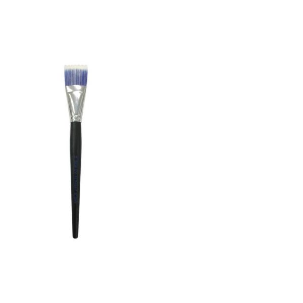 Dynasty FM23361 Blue Ice Wave Brush Size 14; Dynasty's Blue Ice collection tempers the strength of glacial ice with flexibility to move heavy mediums; It's soft white tip maintains chisel and point creating detail work usually achieved by a finer brush; A smooth flow on small or large surfaces creating a versatile brush for the versatile artist; Unique manufacturing technique to create the blend; UPC 018376030101 (DYNASTYFM23361 DYNASTY-FM23361 BLUE-ICE-FM23361 ARTWORK)
