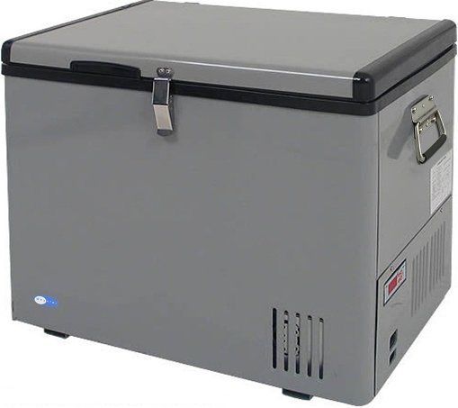 Whynter FM-45G Portable Freezer, 45 qt. or 60 cans - 12 fl. oz. capacity, 2 Bulk Storage Baskets, 1.75 cu. Ft. Capacity Freezer, Compressor cooling system, which operates as a refrigerator or freezer, Adjustable temperature range -8 degrees Fahrenheit to 50 degrees Fahrenheit, Fast Freeze mode rapidly cools to -8F, LED temperature control and display, Functions even when tilted 30 degree, UPC 891207001675 (FM-45G FM 45G FM45G)
