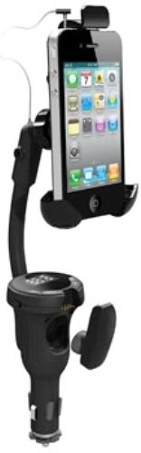 QuantumFX FMT90 Wireless FM Transmitter with USB Charger, In-car Holder for iPhone, Samsung, Nokia, HTC and most smartphones; Full FM Frequency Tuner 88.1-107.9MHz, Over current protection and over voltage protection, Hands Free, Extra Microphone Mini Wireless Earphone For Private Calling, Hi-Fi Stereo Music from Smart Phone, UPC 606540014349 (FMT-90 FMT 90 FM-T90)