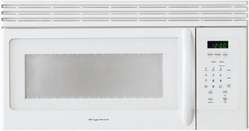 Frigidaire FMV157GS Over-the-Range 1.5 Cu. Ft. Microwave Oven, White, 1000 Watts / 10 Power Levels, Add-Thirty Seconds, Cooking Surface Light, Digital Cooking Display, Color-Coordinated Control Panel and Door with Window, Touch Control with 24 Pads, 1 Auto-Defrost Category (FMV-157GS FMV 157GS FMV157G FMV157)