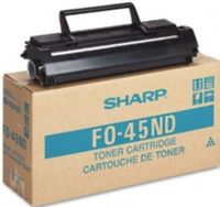 Sharp FO-45ND Black Toner Cartridge For use with Sharp FO-4500, FO-4550, FO-5500, FO-5600 and FO-6500 Fax Machines, Up to 5600 pages at 5% Coverage, New Genuine Original Sharp OEM Brand, UPC 803235048409 (FO45ND FO 45ND FO-45-ND FO-45 ND) 