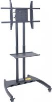 Luxor FP3500 Adjustable Height TV Stand & Mount, Designed for 32"- 60" flat panel TV, Mount rotates 90 degrees, 100 lbs. Weight capacity, Seamless pipes with powder coat paint finish, Cable management through main column, All casters have locking brakes, Measures 32 3/4"W x 46 1/2 - 62 1/2"H (from floor to the top of the poles), UPC 847210028994 (FP-3500 FP 3500) 