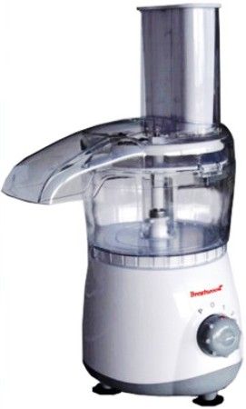 Brentwood Appliances FP515 Food Processor White and Mini Chopper in One, Chops, Shreds, Grates and Slices, 500 Ml Capacity, Stainless Steel Blade, Stay-Sharp Blade, Dishwasher-Safe Detachable Parts, Safety Interlock Lid, 2-Speed Control with Power Indicator, Pulse Setting, Non-skid Base, UPC 181225000195 (FP-515 FP 515 FP515-WHT FP515WHT)
