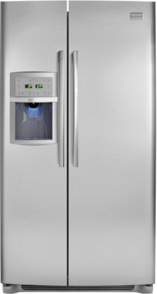 Frigidaire FPHS2699PF Professional Series Side by Side Refrigerator,26.0 Cu. Ft. Total Capacity, 16.5 Cu. Ft. Refrigerator Capacity, 9.5 Cu. Ft. Freezer Capacity, 3 SpillSafe Sliding Shelves, 1 Stacked Cool Zone Drawer, 1 Clear Upper Crisper, 1 Clear Lower Crisper, 2 Humidity Controls, 1 Clear Dairy Compartment, 2 Two-Liter Clear Fixed Door Bins, 2 One-Gallon Clear Adjustable Door Bins, 1 Clear Bottle Retainers, Grey Cabinet Finish,UPC 012505636592 (FPHS2699PF FPHS-2699-PF FPHS 2699 PF)