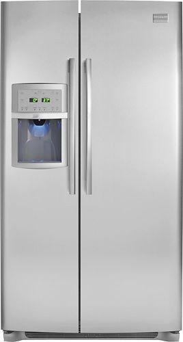 Frigidaire FPUS2698LF Professional 26 Cu. Ft. Side-by-Side Refrigerator, Stainless Steel, Largest Crisper Drawers, Best in Class Ice & Water Filtration, SpillSafe Shelves, Pro-Select Controls, Energy Saver Plus Cycle, Automatic Alerts, Humidity-Controlled Crisper Drawers, Performance Lighting, Quiet Design, UPC 012505698569 (FP-US2698LF FPU-S2698LF FPUS-2698LF FPUS2698L)