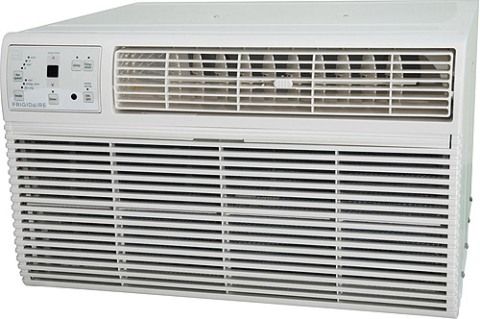 Frigidaire FRA124HT1 Room Air Conditioner with 9.4 Energy Efficiency Ratio, 12,000 Cool BTU, 500 Sq. Ft. Cool Area, 9.4 Energy Efficiency Ratio, Electronic Controls, Top Left Corner Control Panel Location, 3 Fan Cool Speed, 3 Fan Fan Speed, 306 CFM High Air CFM, 279 CFM Med Air CFM, 255 CFM Low Air CFM, 1,466 RPM High Motor RPM, 1,363 RPM Med Motor RPM, 1,257 RPM Low Motor RPM, Top Part-Width Air Discharge, 4 Way Air Direction (FRA-124HT1 FRA 124HT1 FRA124-HT1 FRA124 HT1 FRA124HT1)