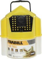 Frabill 4501 Flow Troll Bucket, 6 quart capacity, Designed to be pulled behind the boat or used when wading, Hydrodynamic shape features balanced keep to keep bucket floating with bait door facing up, Constantly aerates bait as it is pulled through the water, Self-closing bait door prevents bait escape, Locking door snaps securely, UPC 082271145017 (FRABILL4501 FRABILL-4501) 