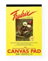 Fredrix 3495 White Canvas Pad 8" x 10"; Canvas pads are great for student use and artists who want to paint studies in a pad format; Each pad features Fredrix quality and is primed and ready to paint; Canvas sheets are sturdy enough to be mounted when dry; 8" x 10" white canvas, 10-sheet pad; Shipping Weight 0.67 lb; Shipping Dimensions 9.00 x 9.00 x 6.00 in; UPC 081702034951 (FREDRIX3495 FREDRIX-3495 FREDRIX/3495 ARTWORK PAINTING) 