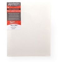 Fredrix 5034A Artist Series Red Label 30" x 30" Stretched Canvas 2-pack; Features superior quality, medium textured, duck canvas; Canvas is double-primed with acid-free acrylic gesso for use with oil or acrylic painting; It is stapled onto the back of standard stretcher bars (0.6875" x 1.5625"); Paint on all four edges and hang it with or without a frame; UPC 081702050340 (FREDRIX5034A FREDRIX-5034A PAINTING) 